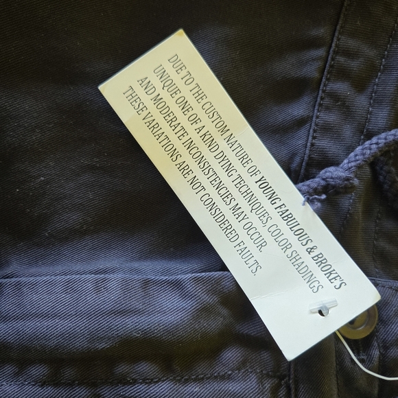 Young Fabulous & Broke (YFB)Women's Size M Blue CargoParachute Pants NEW - Picture 9 of 11